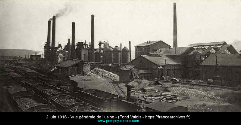 1916 - Vue générale de l'usine