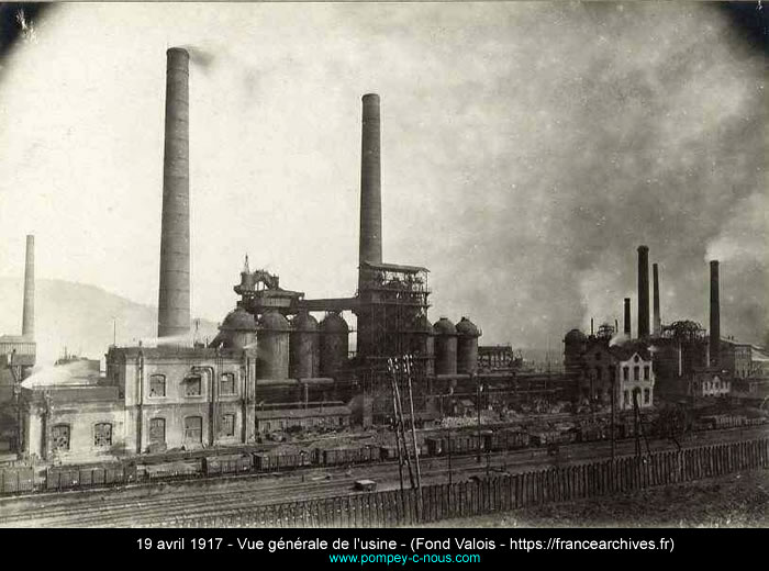 1917 - Vue générale de l'usine