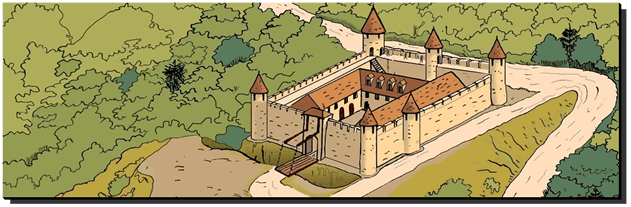 Le château de Frouard aux abords de la grande forêt de Haye