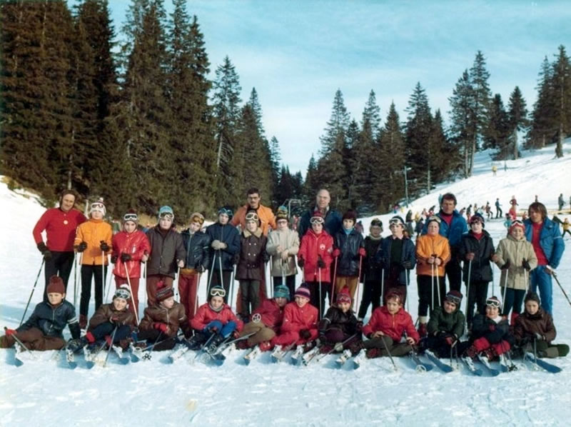 1973, classe de neige à Thonon-les-Bains