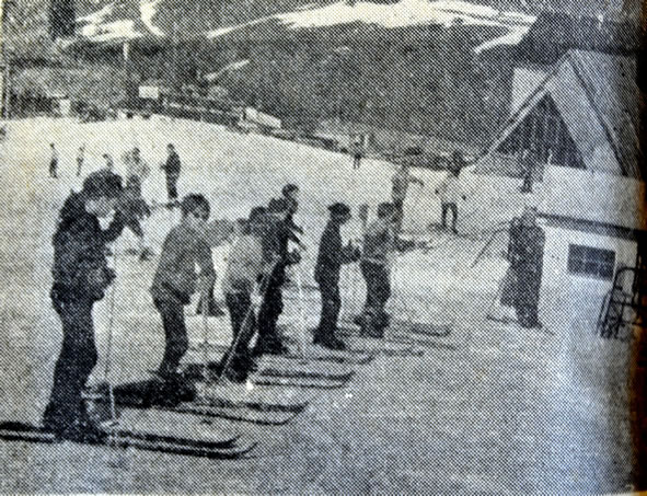 Classe de neige de Gourette en 1967
