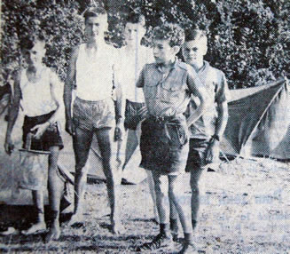 Camp de vacances à Noirmoutier en 1961