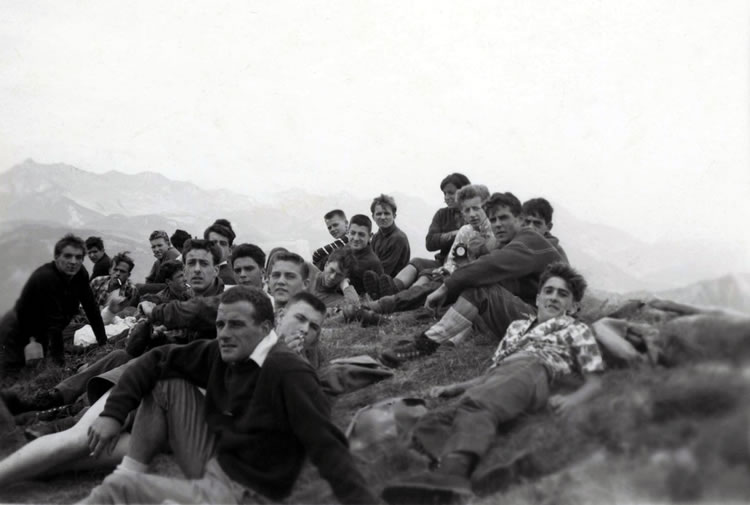 Camp de Samoëns 1962 - Sur le mont Criou