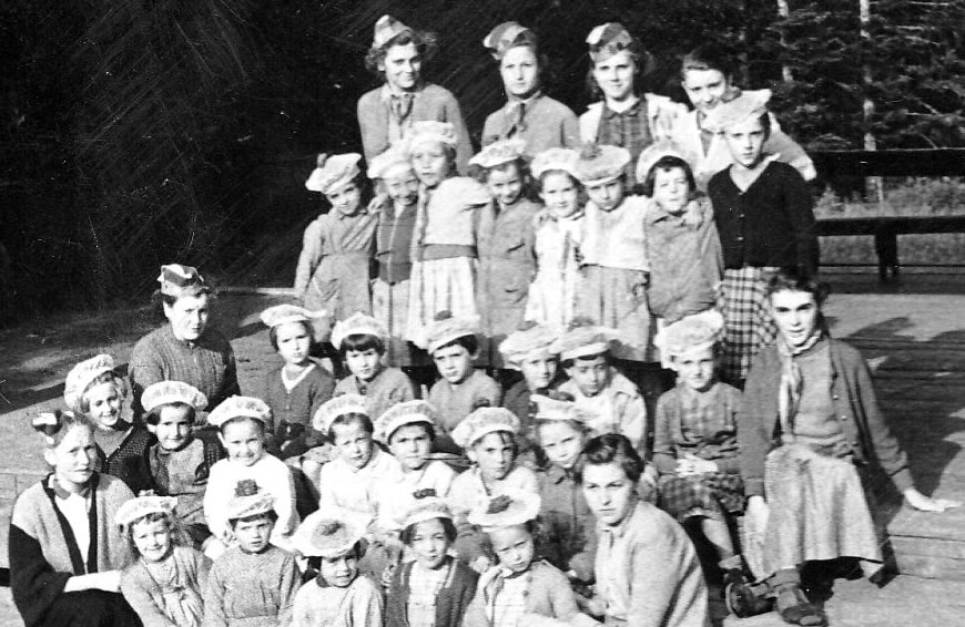Les pensionnaires de la colonie de Martimpré de 1955