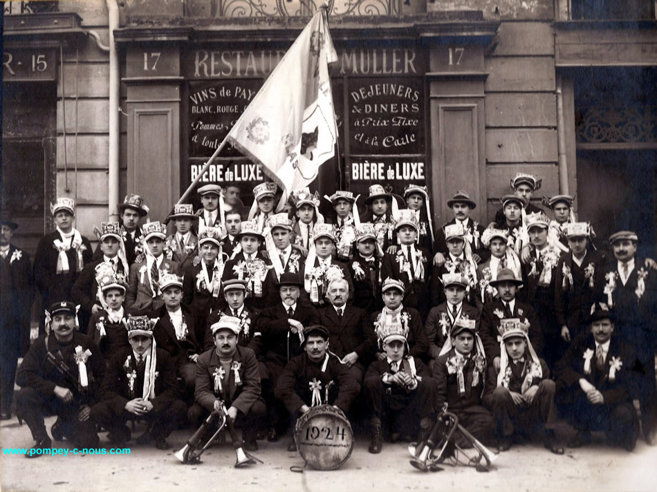 Les conscrits de Pompey en 1924