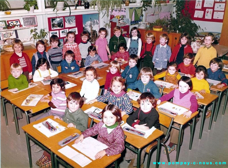 Ecole Jeuyeté, 4ème classe de maternelle en 1976 (Photographie n° 239)