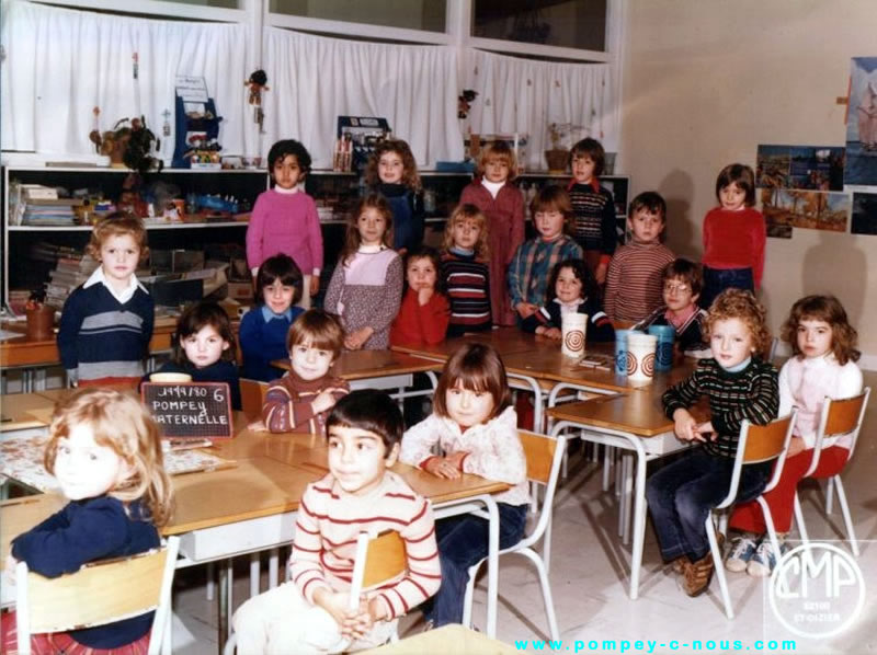 Ecole des Vannes (Jean Moulin), classe de maternelle en 1980 (Photographie n° 343)