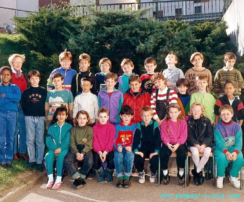 Ecole Jeuyeté, classe de CM2 en 1990-1991 (Photographie n° 257)