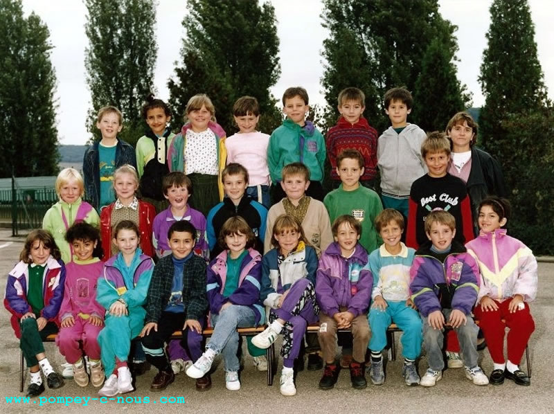 Ecole Jeuyeté, classe de CE2 en 1991 (Photographie n° 261)