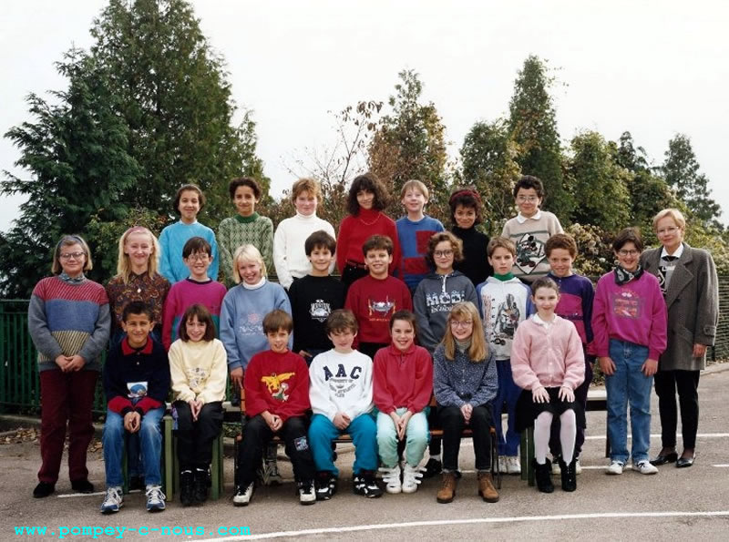 Ecole Jeuyeté, classe de CM2 en 1993 (Photographie n° 264)