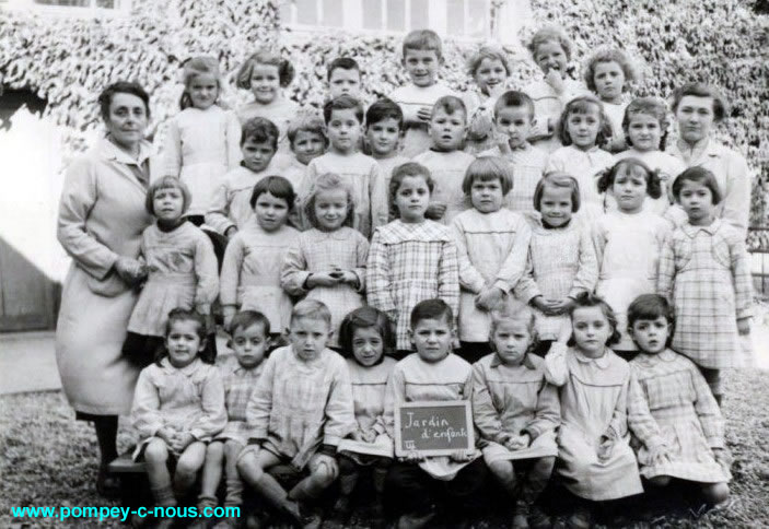 Jardin d'enfants de Pompey en 1950