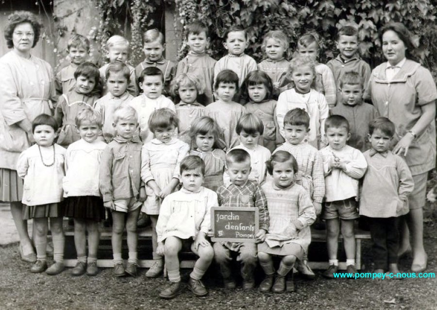 jardin d'enfants en 1960