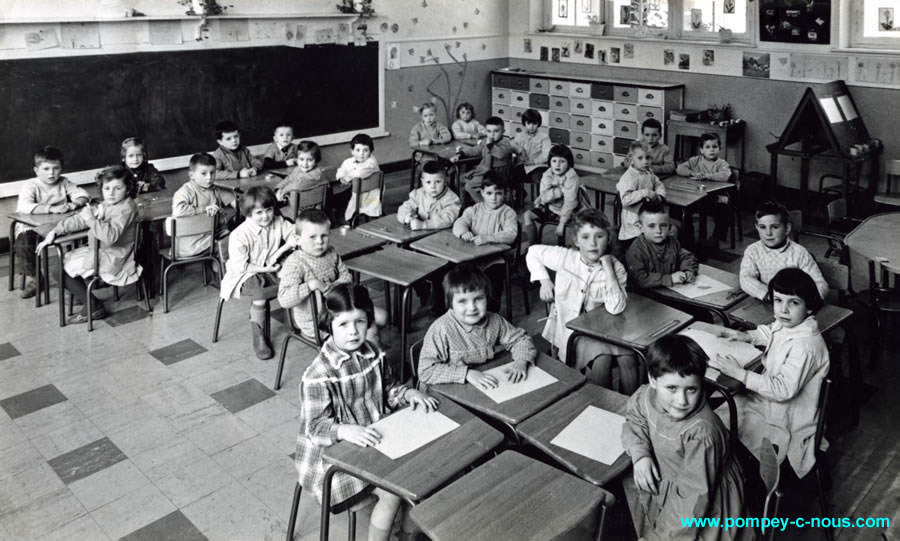 jardin d'enfants en 1960