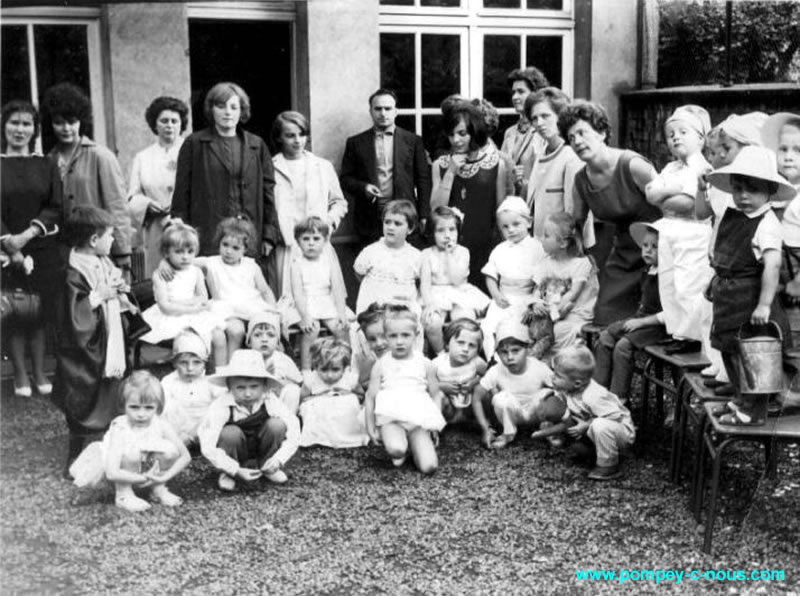Au jardin d'enfants de Pompey en 1966