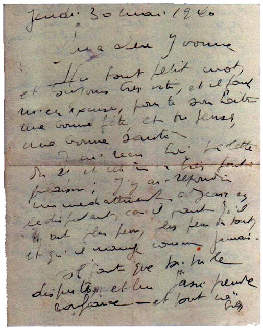 Première page de la lettre d'Alexandre