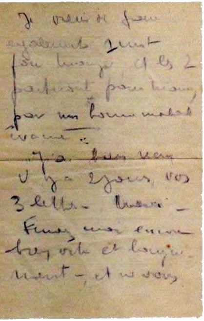 3ème page de la lettre d'Alexandre