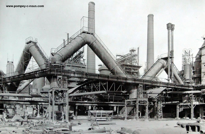 Les aciéries de Pompey
