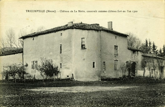 Chateau ou maison forte de la Motte à Triconville