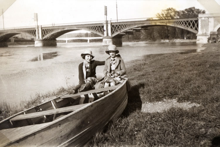 Le pont de fer en 1935