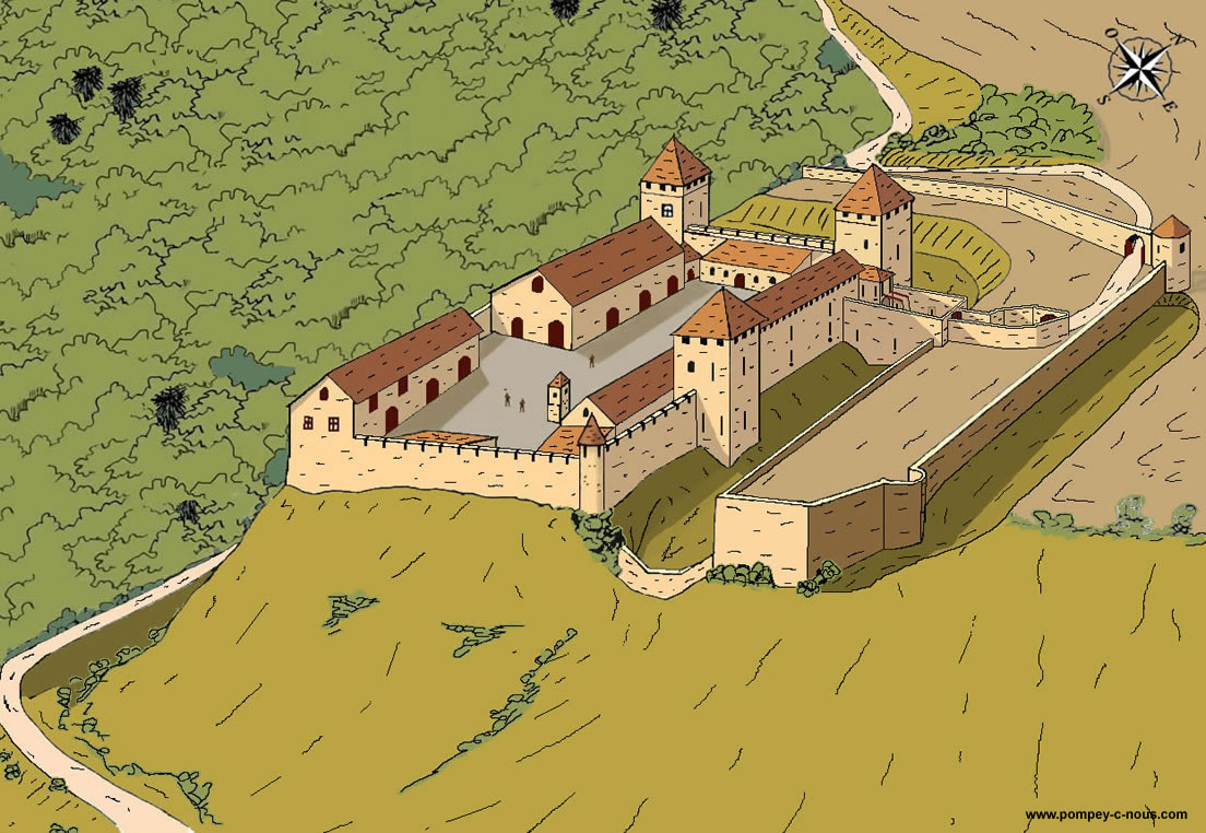 Le château de Pompey au 14ème siècle